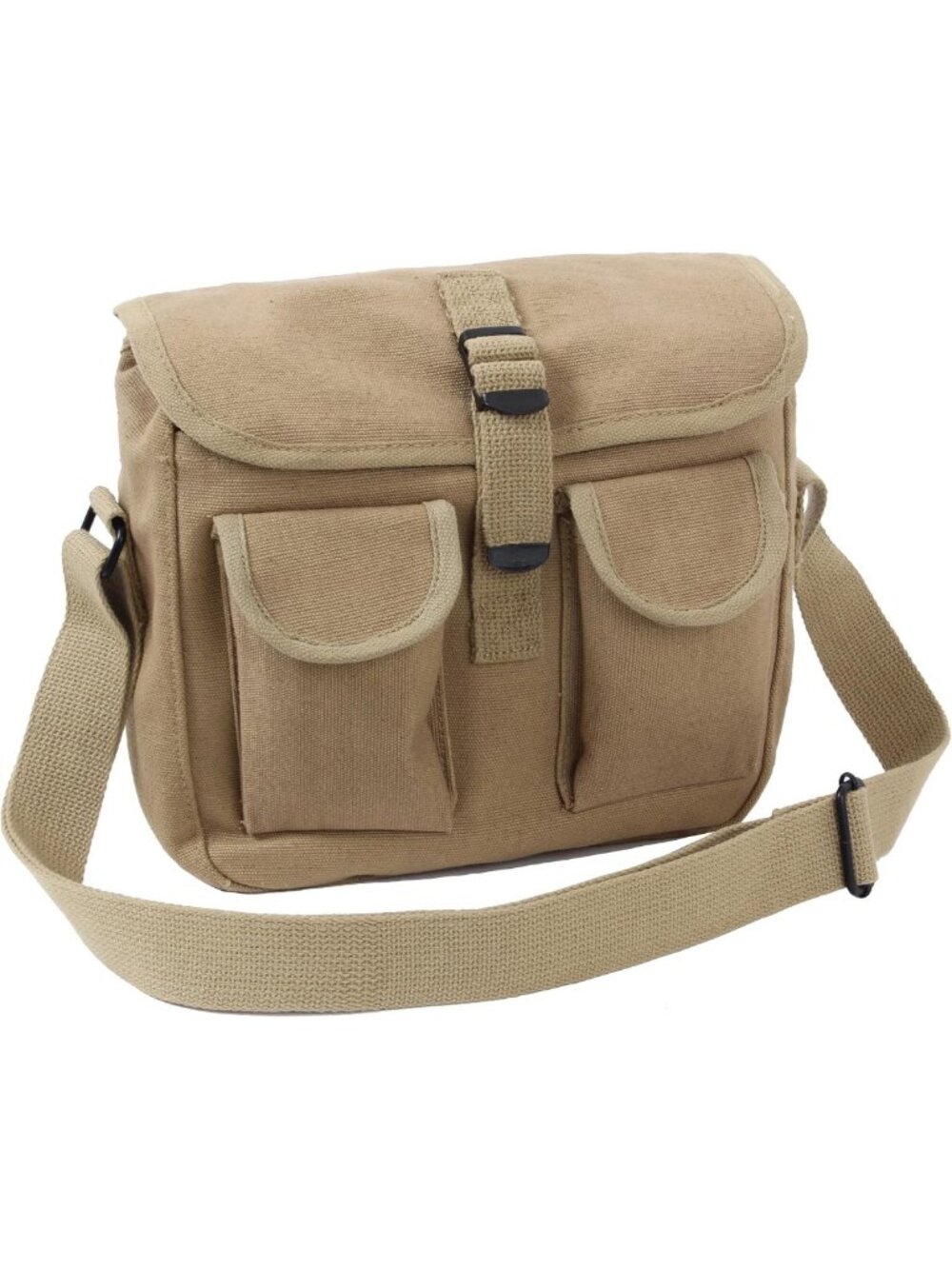 Rugged Vintage Canvas Crossbody Bag - Utility EDC Shoulder Storage Tote